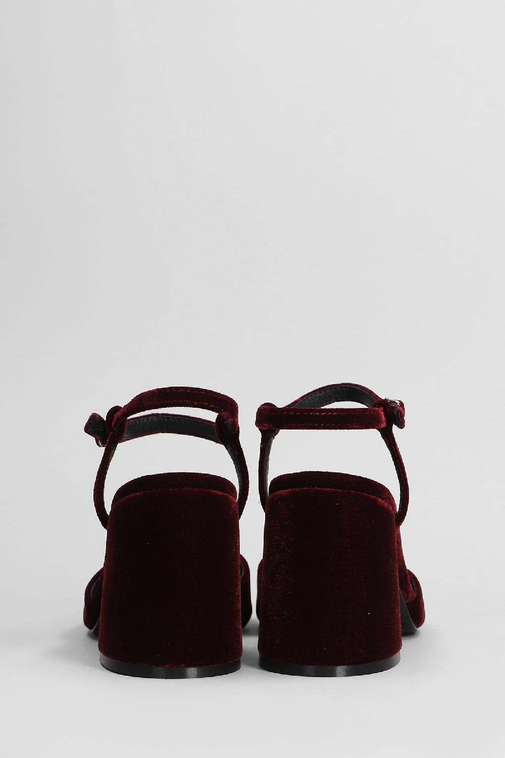 Deliberti Bibi Lou Decollete Emily Pump 80 In Velluto Bordeaux Cod. 406012 - Deliberti The Luxury Shopping