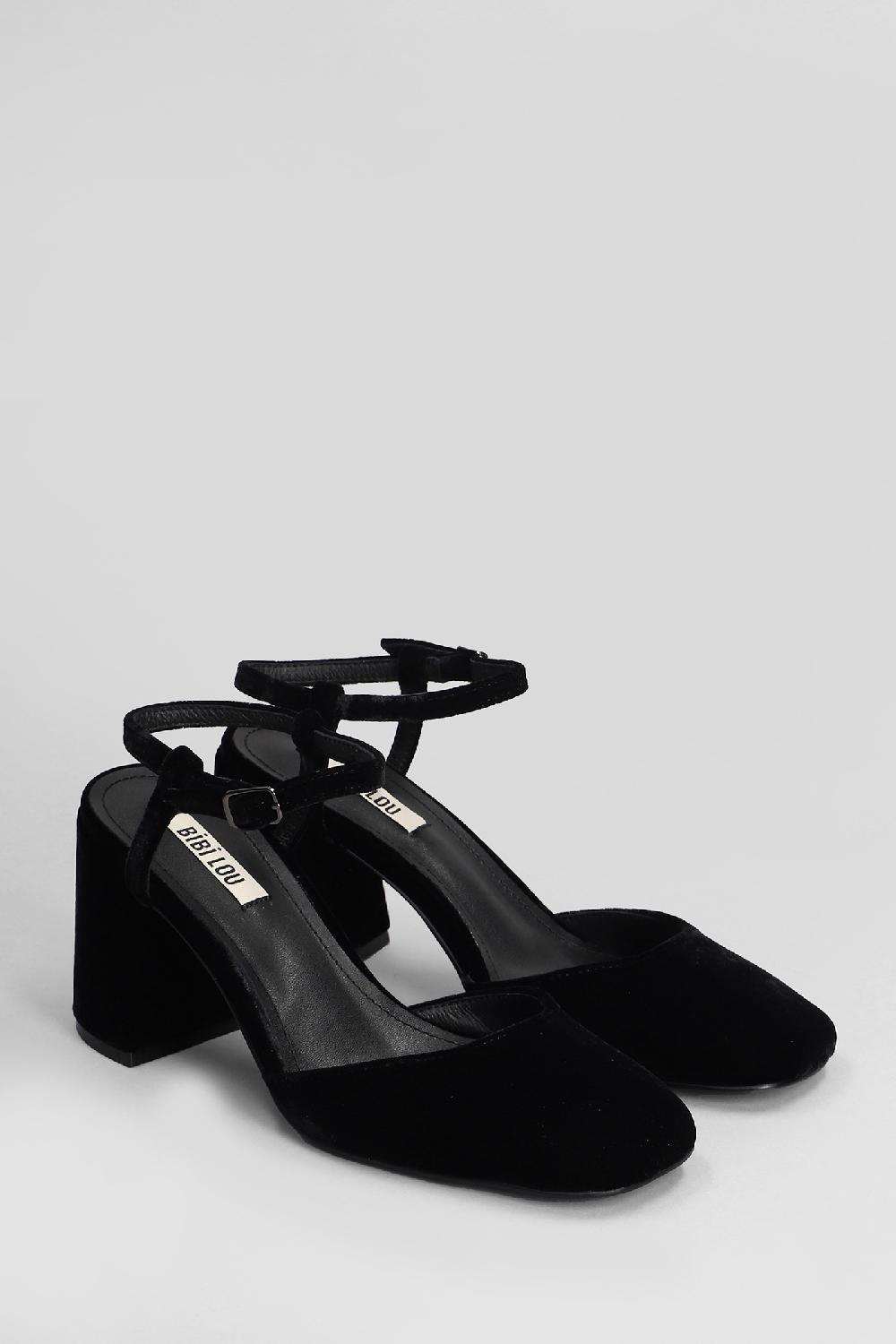 Deliberti Bibi Lou Decollete Emily Pump In Velluto Nero Cod. 406348 - Deliberti The Luxury Shopping