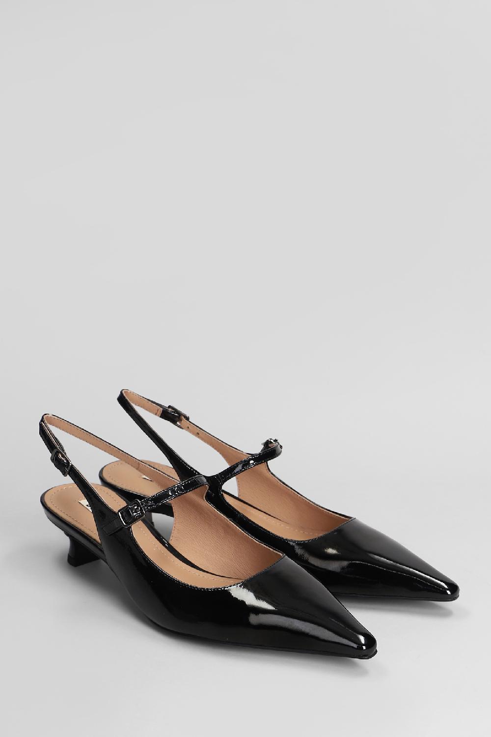 Deliberti Bibi Lou Decollete Gala Slingback 35 In Pelle Nera Cod. 406344 - Deliberti The Luxury Shopping