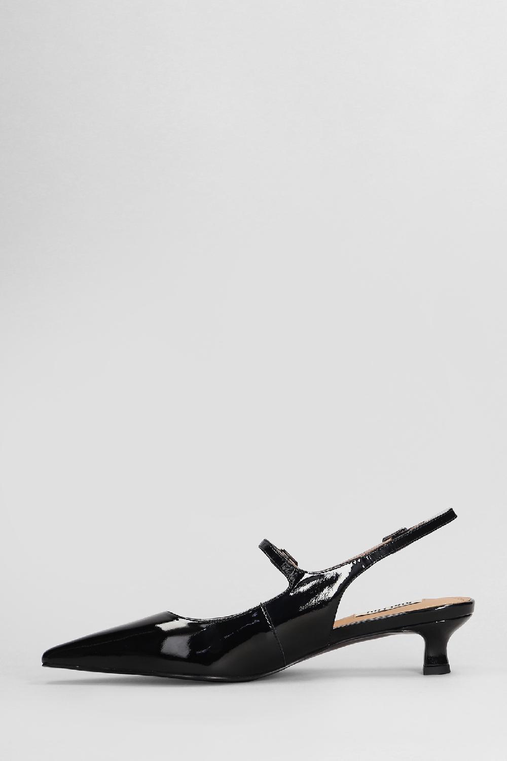 Deliberti Bibi Lou Decollete Gala Slingback 35 In Pelle Nera Cod. 406344 - Deliberti The Luxury Shopping