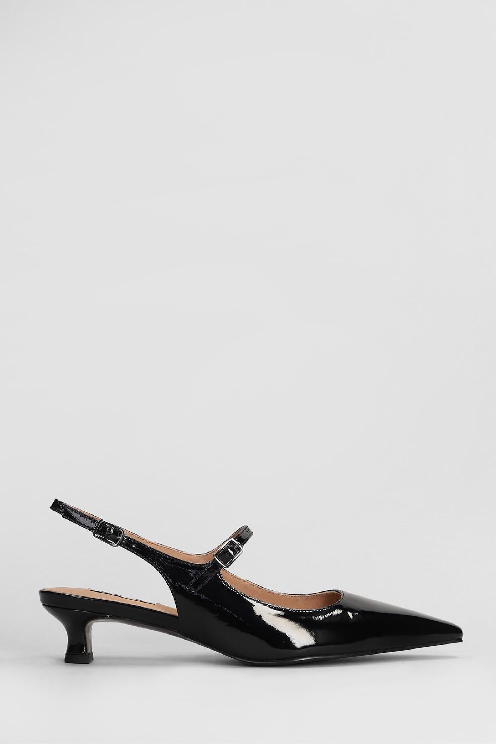 Deliberti Bibi Lou Decollete gala slingback 35 in pelle nera cod. 406344 - Deliberti The Luxury Shopping