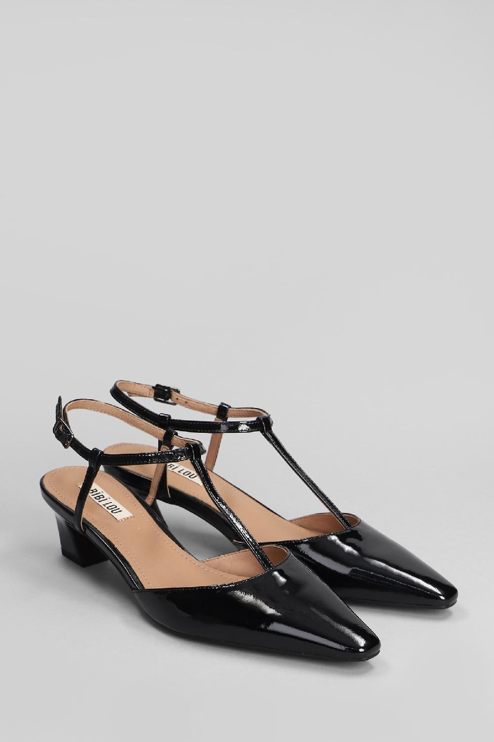 Deliberti Bibi Lou Decollete Nina Slingback 50 In Vernice Nera Cod. 406014 - Deliberti The Luxury Shopping