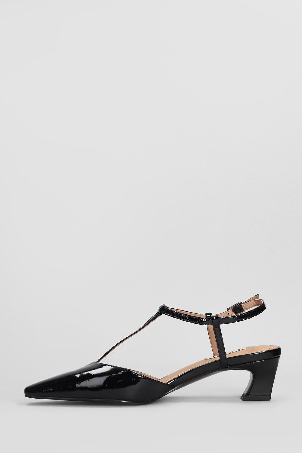 Deliberti Bibi Lou Decollete Nina Slingback 50 In Vernice Nera Cod. 406014 - Deliberti The Luxury Shopping