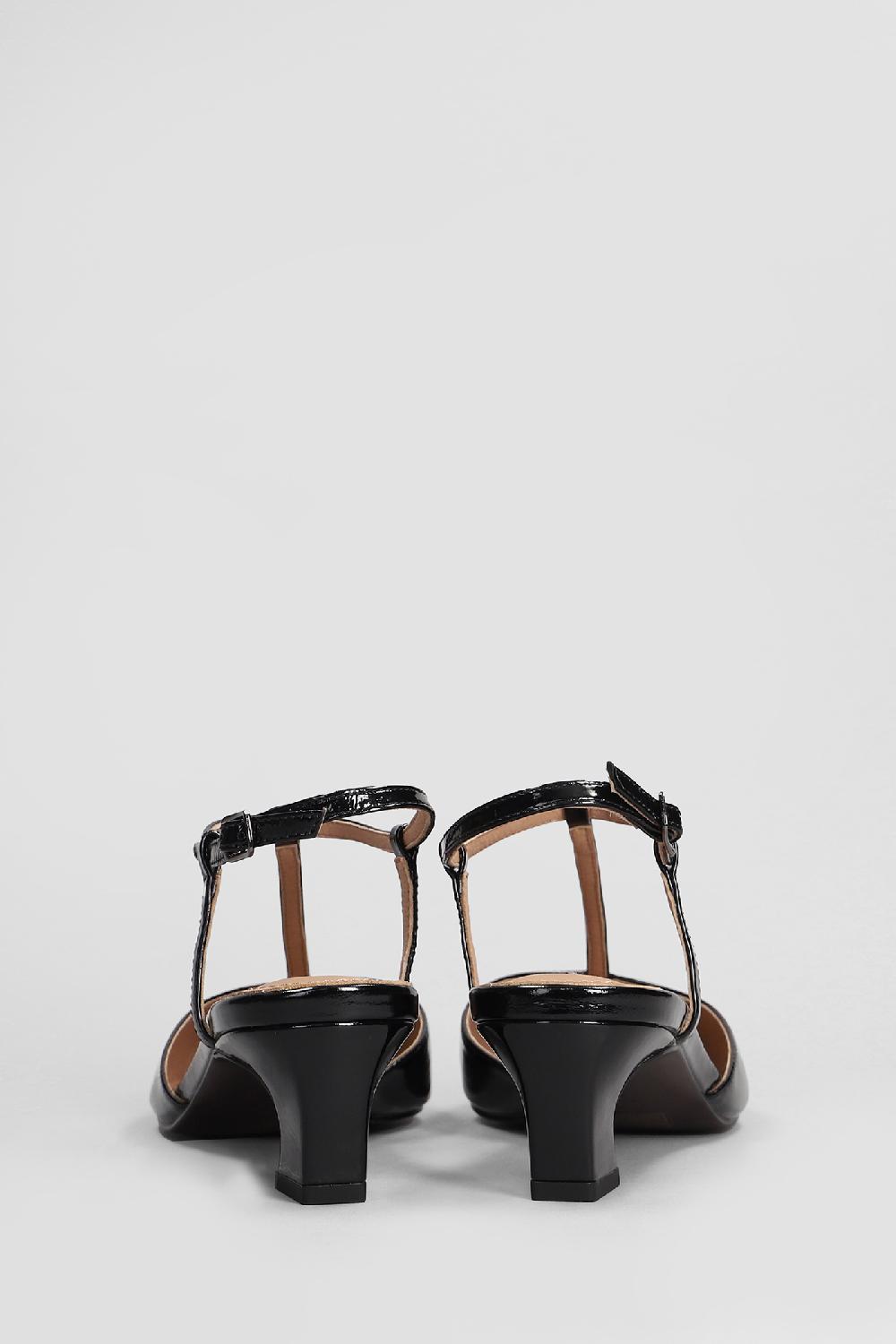 Deliberti Bibi Lou Decollete Nina Slingback 50 In Vernice Nera Cod. 406014 - Deliberti The Luxury Shopping