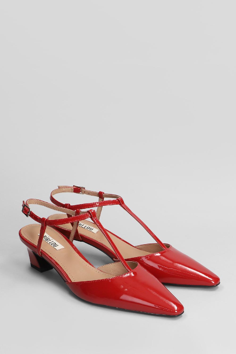 Deliberti Bibi Lou Decollete Nina Slingback 50 In Vernice Rossa Cod. 406345 - Deliberti The Luxury Shopping
