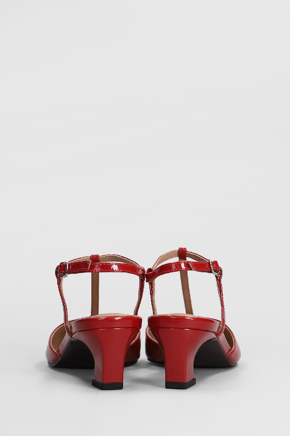 Deliberti Bibi Lou Decollete Nina Slingback 50 In Vernice Rossa Cod. 406345 - Deliberti The Luxury Shopping