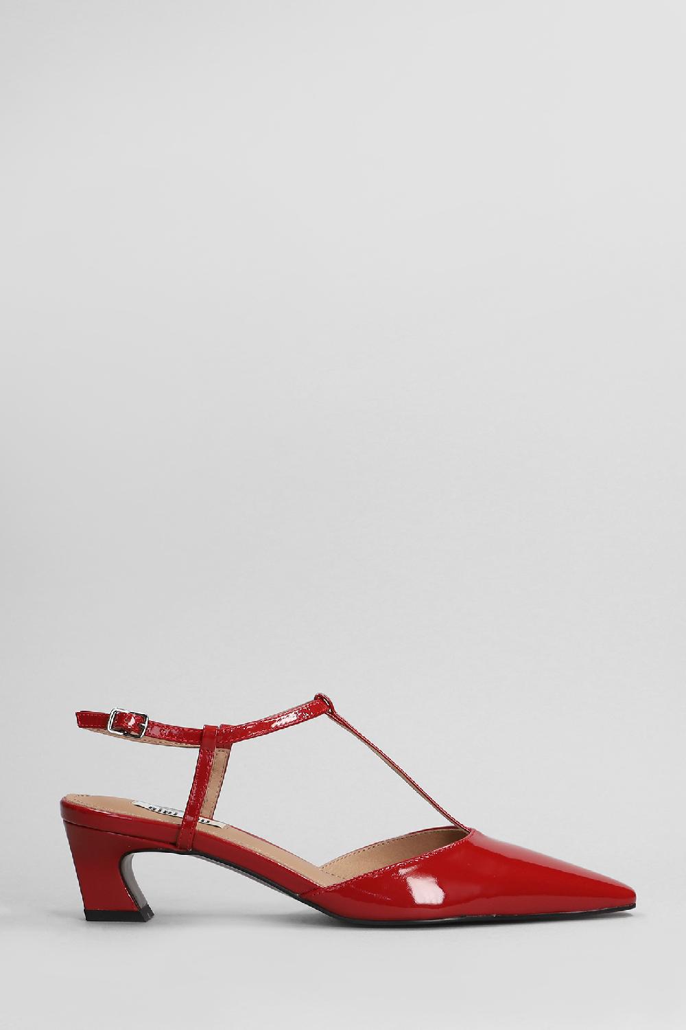 Deliberti Bibi Lou Decollete nina slingback 50 in vernice rossa cod. 406345 - Deliberti The Luxury Shopping