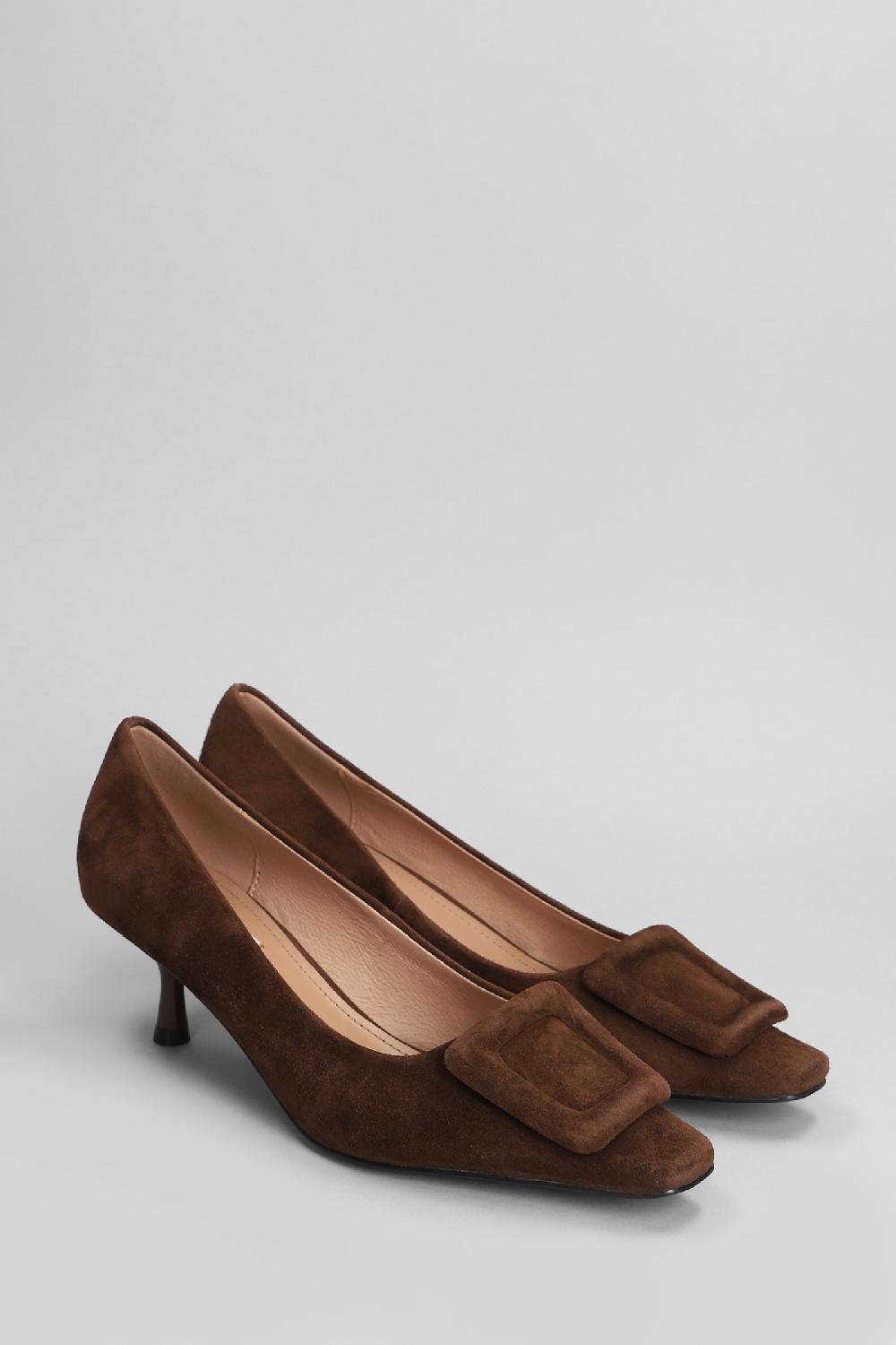 Deliberti Bibi Lou Decollete Poznan Pump 55 In Camoscio Marrone Cod. 406009 - Deliberti The Luxury Shopping