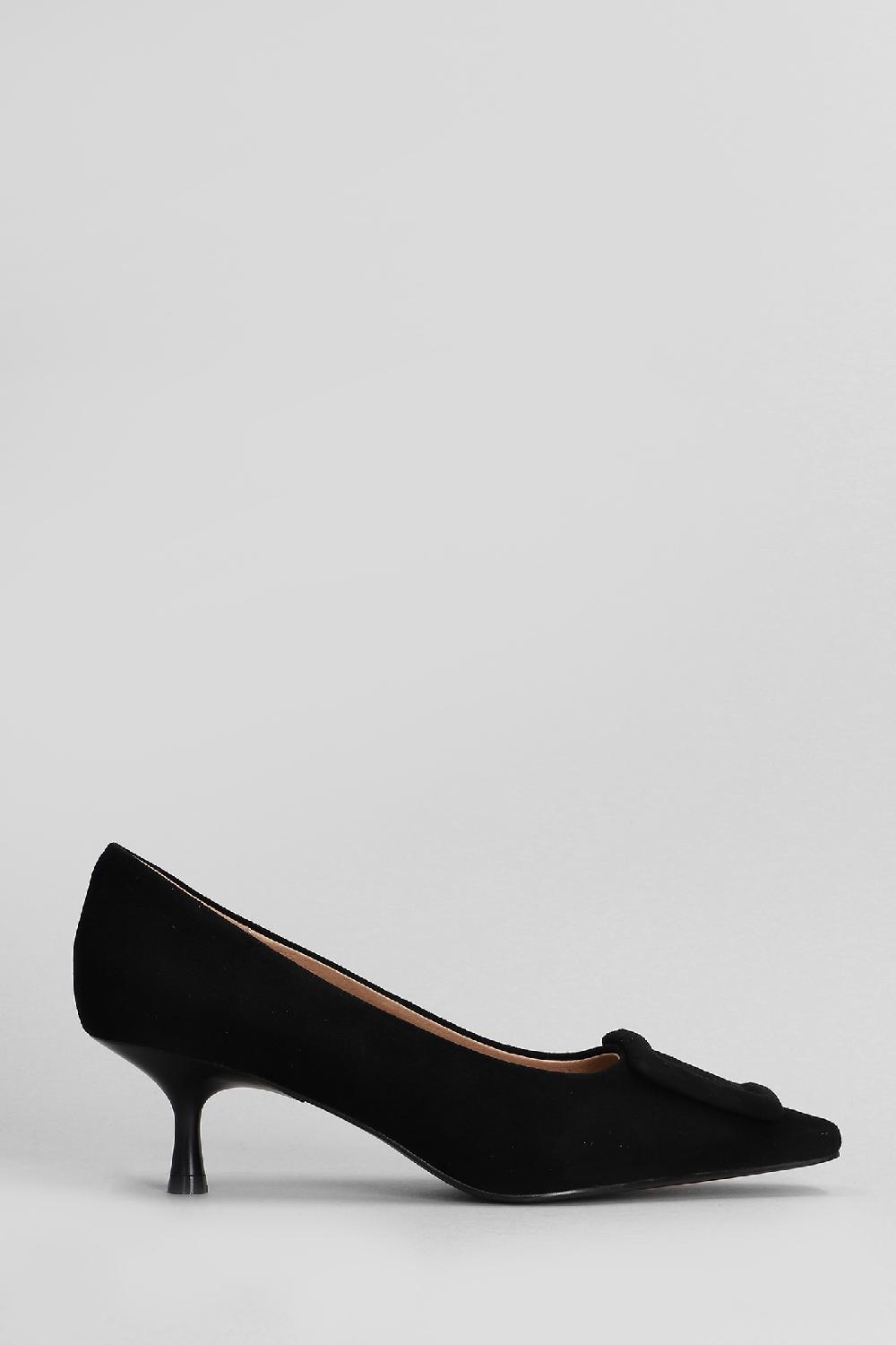 Deliberti Bibi Lou Decollete poznan pump 55 in camoscio nero cod. 407976 - Deliberti The Luxury Shopping