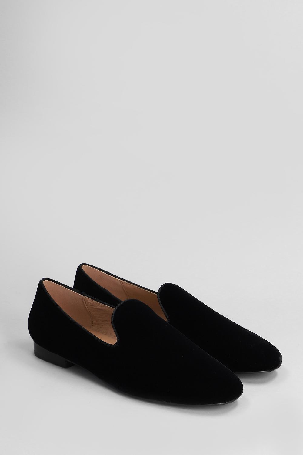 Deliberti Bibi Lou Mocassini Davis Slipper In Velluto Nero Cod. 407979 - Deliberti The Luxury Shopping