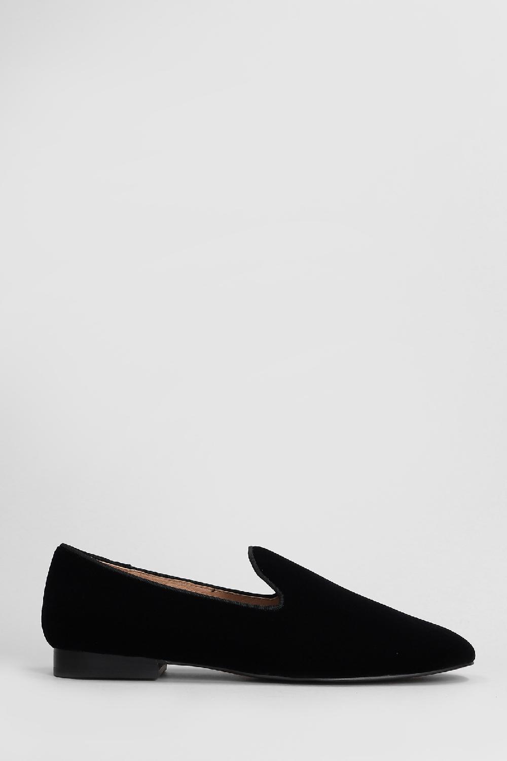 Deliberti Bibi Lou Mocassini davis slipper in velluto nero cod. 407979 - Deliberti The Luxury Shopping
