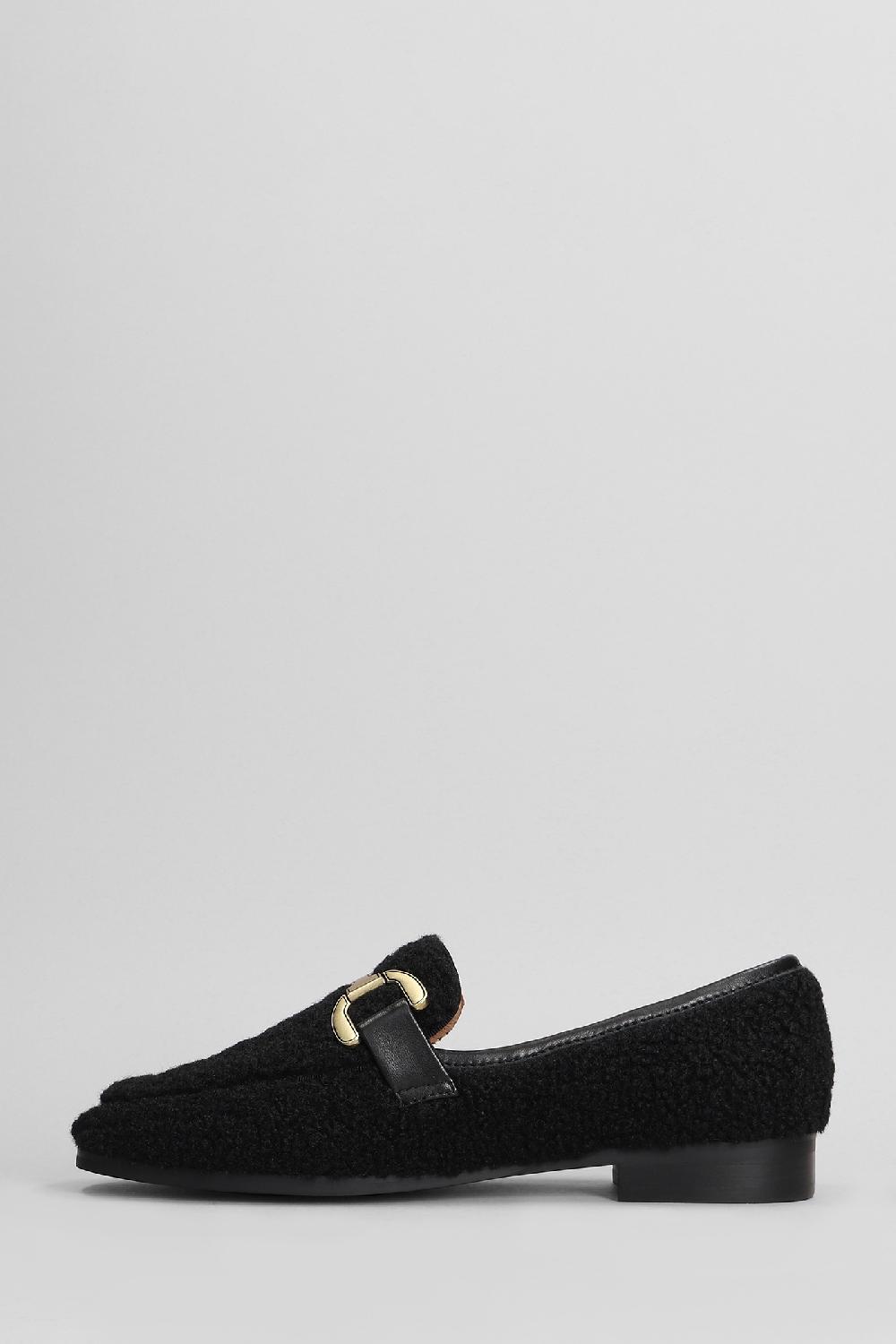 Deliberti Bibi Lou Mocassini Vela Loafer In Lana Nera Cod. 405338 - Deliberti The Luxury Shopping