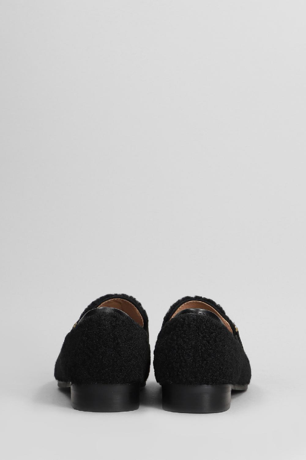 Deliberti Bibi Lou Mocassini Vela Loafer In Lana Nera Cod. 405338 - Deliberti The Luxury Shopping