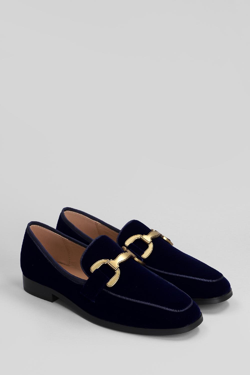 Deliberti Bibi Lou Mocassini Vela Loafer In Velluto Blu Cod. 406017 - Deliberti The Luxury Shopping
