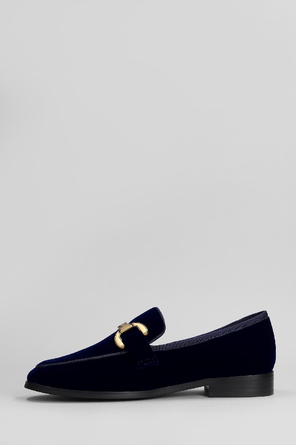 Deliberti Bibi Lou Mocassini Vela Loafer In Velluto Blu Cod. 406017 - Deliberti The Luxury Shopping