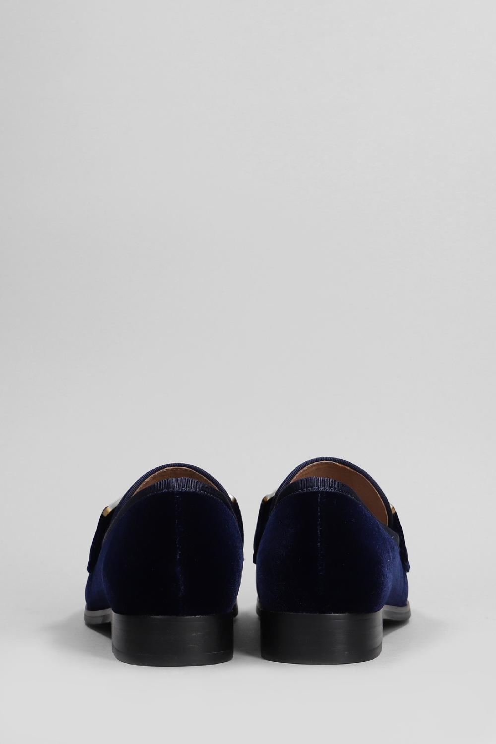 Deliberti Bibi Lou Mocassini Vela Loafer In Velluto Blu Cod. 406017 - Deliberti The Luxury Shopping