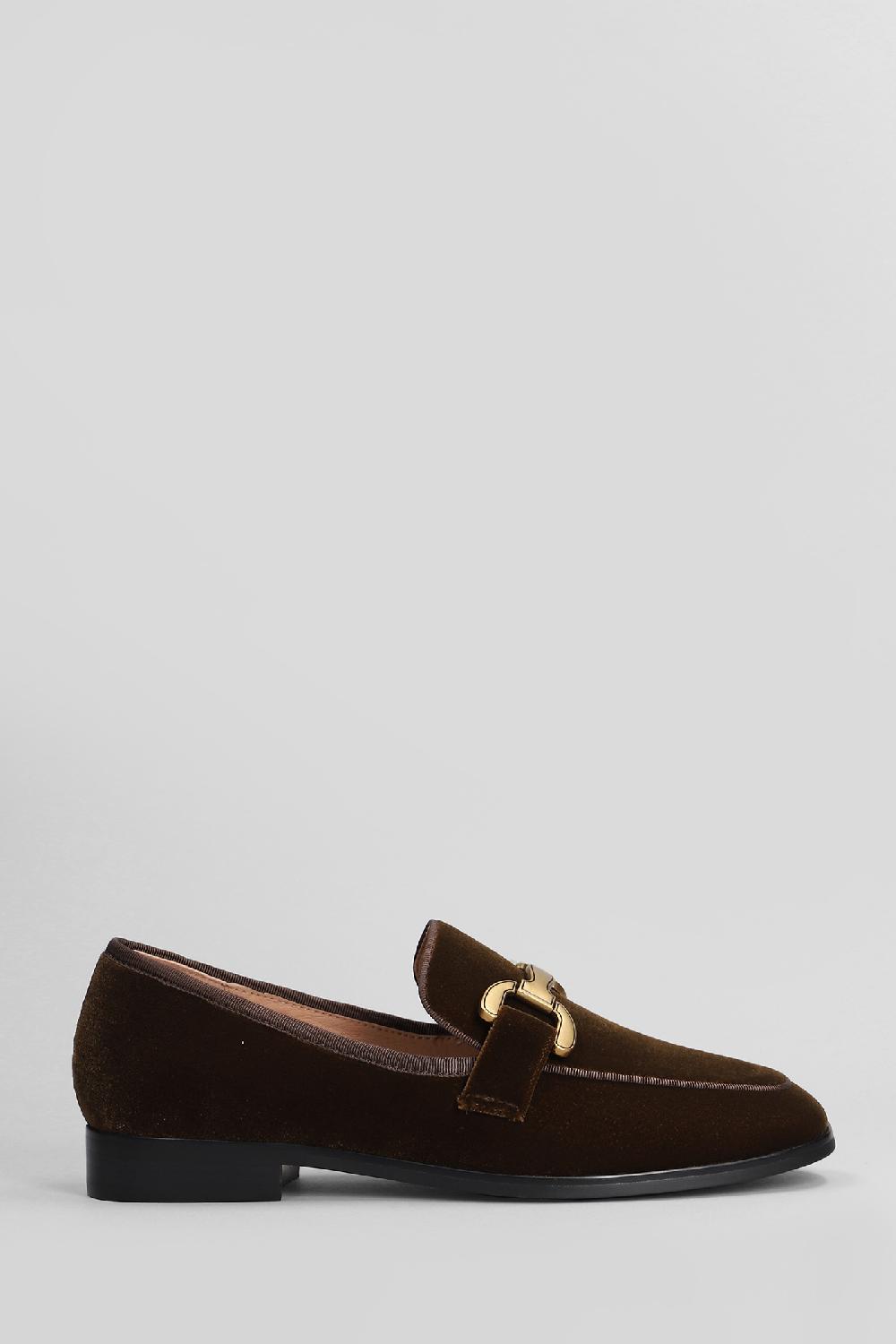 Deliberti Bibi Lou Mocassini vela loafer in velluto marrone cod. 406018 - Deliberti The Luxury Shopping