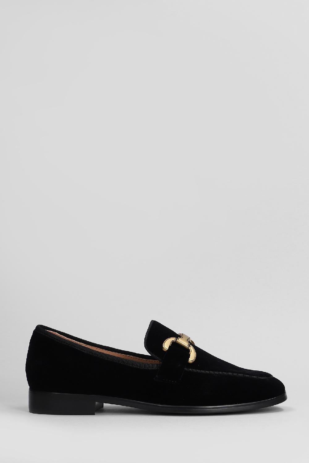 Deliberti Bibi Lou Mocassini vela loafer in velluto nero cod. 406016 - Deliberti The Luxury Shopping