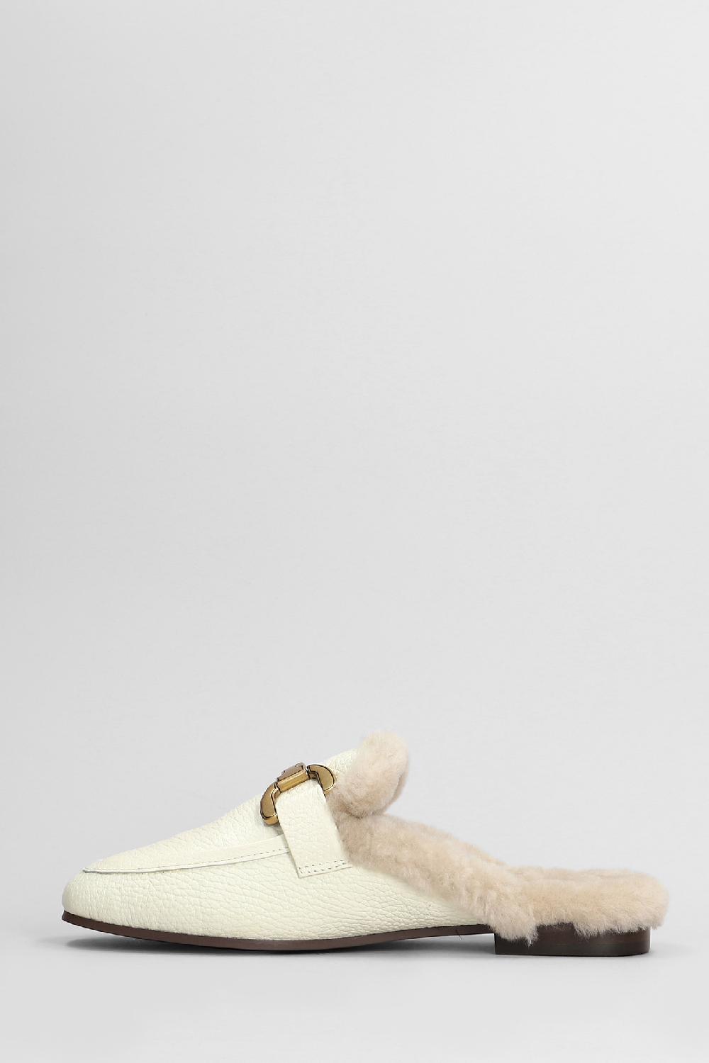 Deliberti Bibi Lou Slipper-mule Vela Slipper In Pelle Bianca Cod. 407388 - Deliberti The Luxury Shopping