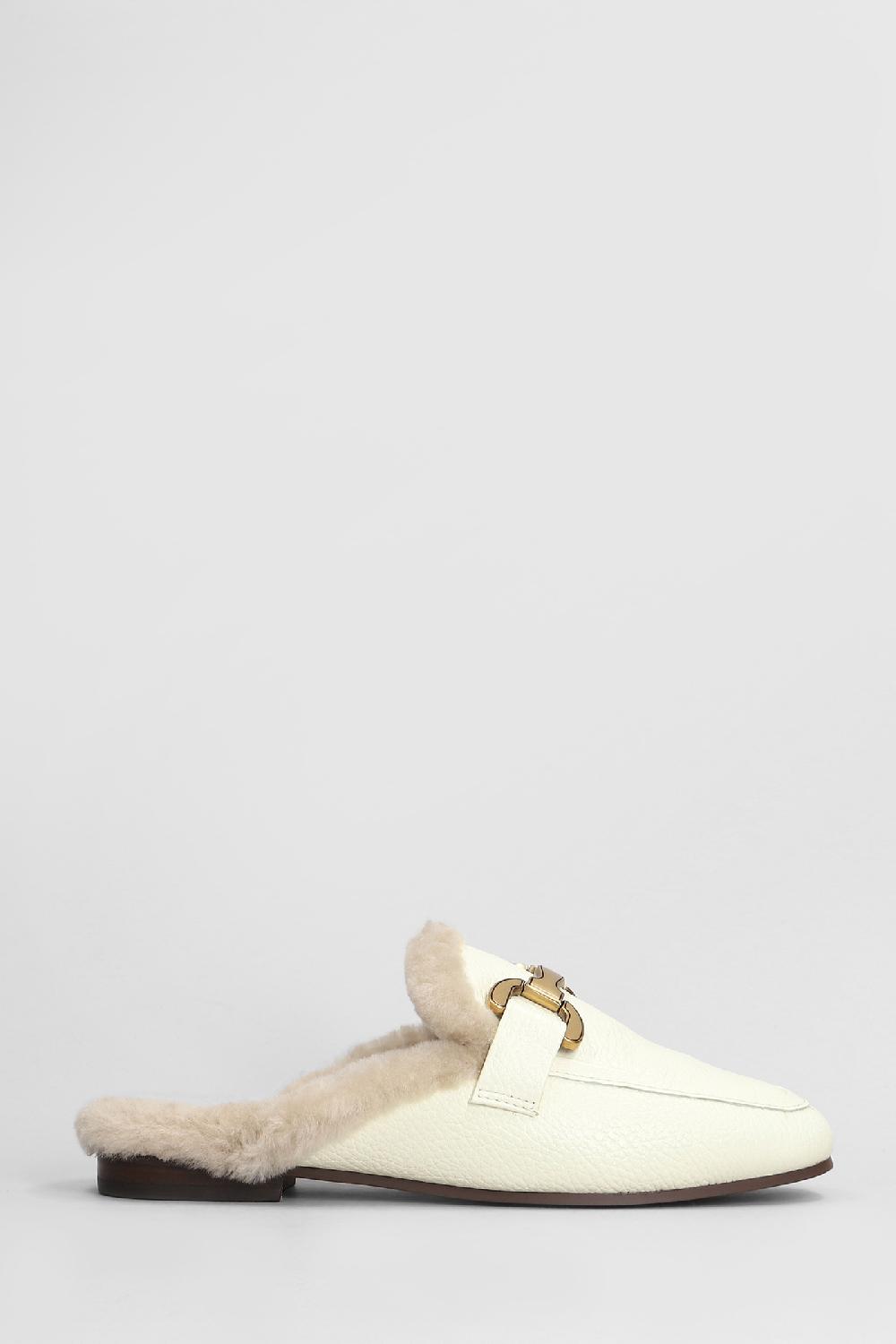 Deliberti Bibi Lou Slipper-mule vela slipper in pelle bianca cod. 407388 - Deliberti The Luxury Shopping