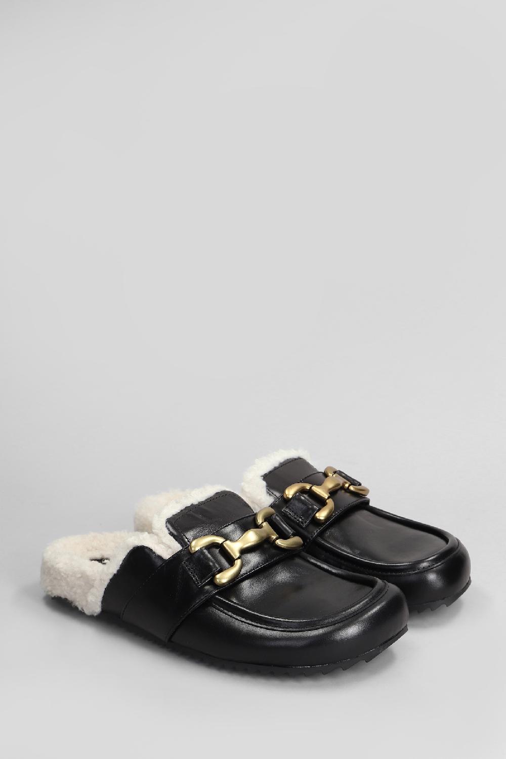 Deliberti Bibi Lou Slipper-mule Zagreb Mule In Pelle Nera Cod. 407387 - Deliberti The Luxury Shopping