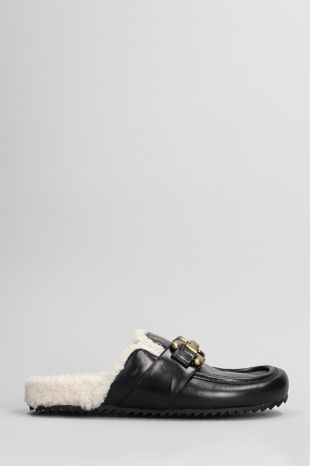 Deliberti Bibi Lou Slipper-mule zagreb mule in pelle nera cod. 407387 - Deliberti The Luxury Shopping