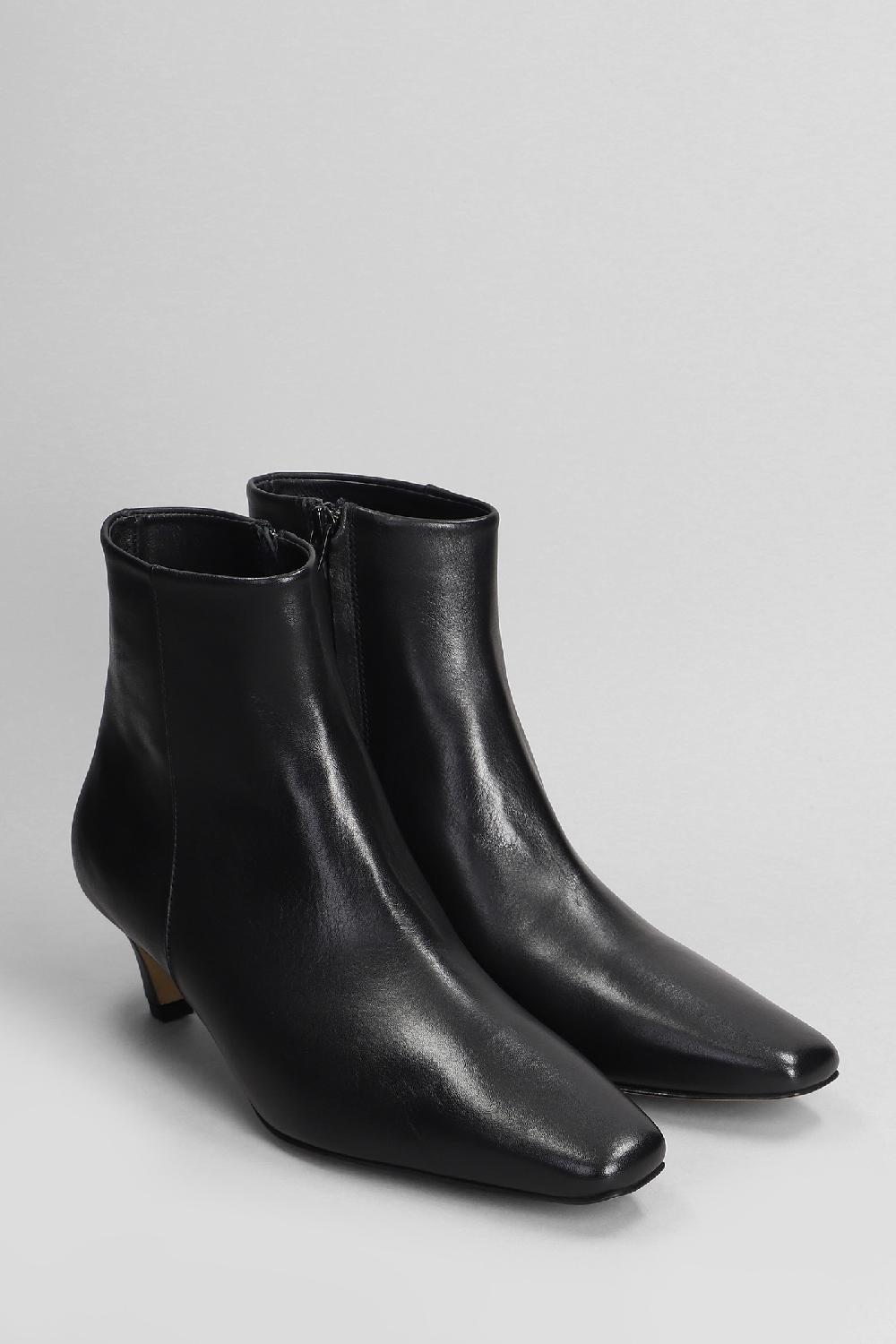 Deliberti Bibi Lou Tronchetti Tacco Alto Magda In Pelle Nera Cod. 404574 - Deliberti The Luxury Shopping
