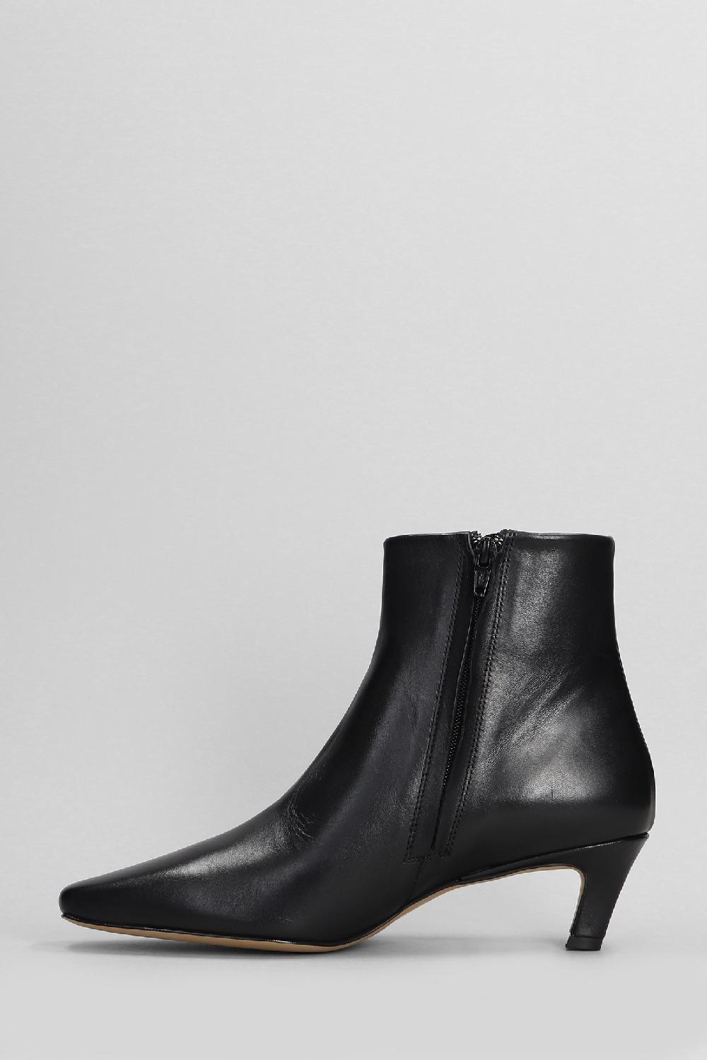 Deliberti Bibi Lou Tronchetti Tacco Alto Magda In Pelle Nera Cod. 404574 - Deliberti The Luxury Shopping