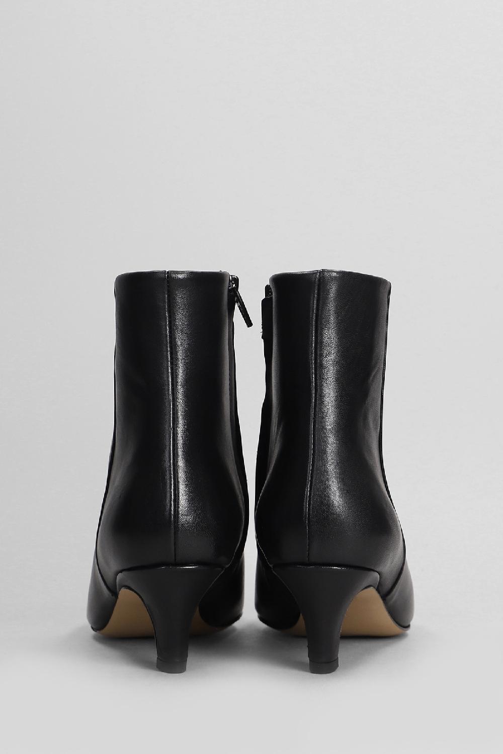 Deliberti Bibi Lou Tronchetti Tacco Alto Magda In Pelle Nera Cod. 404574 - Deliberti The Luxury Shopping