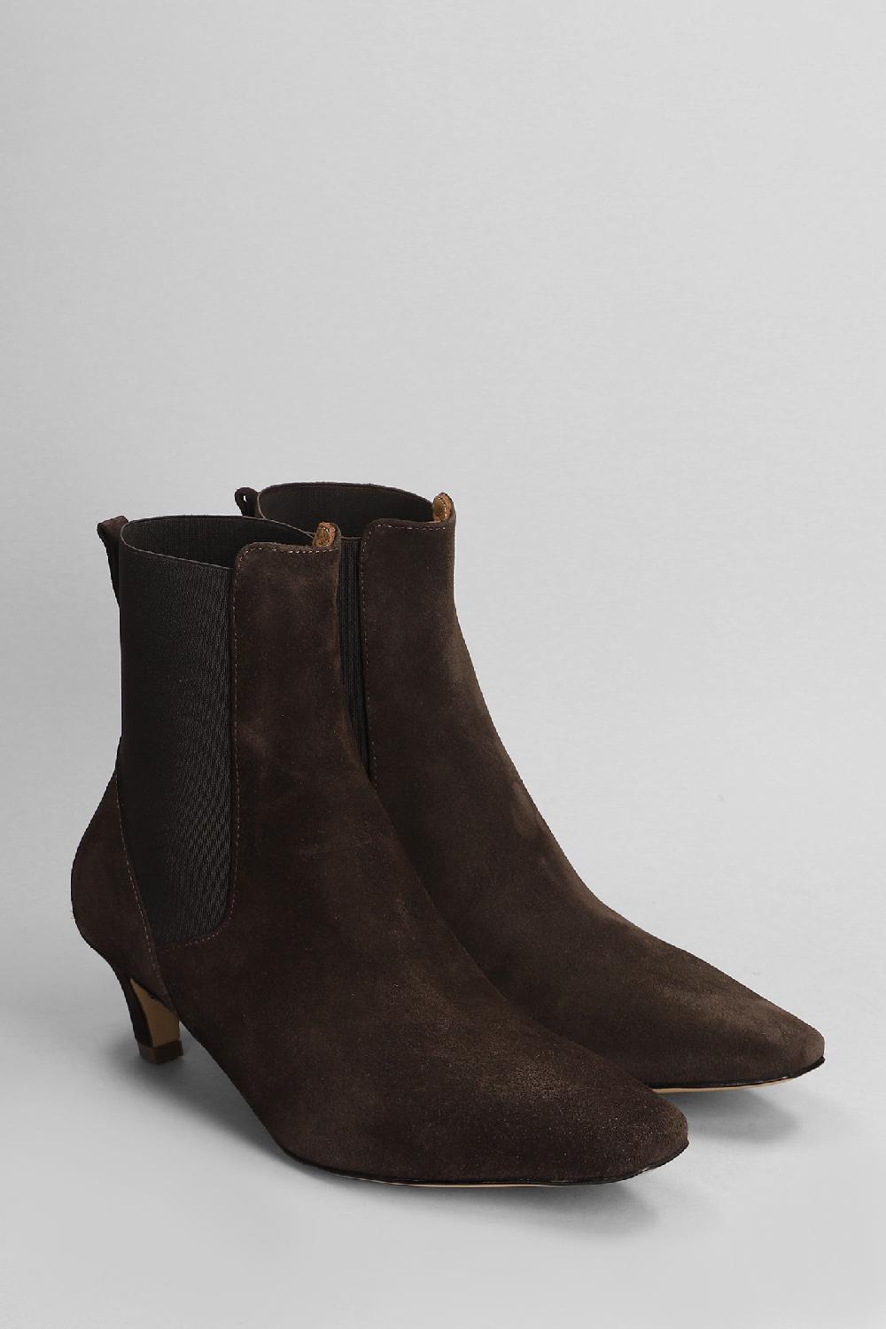 Deliberti Bibi Lou Tronchetti Tacco Alto Susan In Camoscio Marrone Cod. 404575 - Deliberti The Luxury Shopping