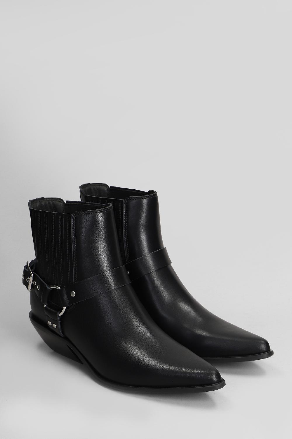 Deliberti Bibi Lou Tronchetti Texani In Pelle Nera Cod. 409356 - Deliberti The Luxury Shopping