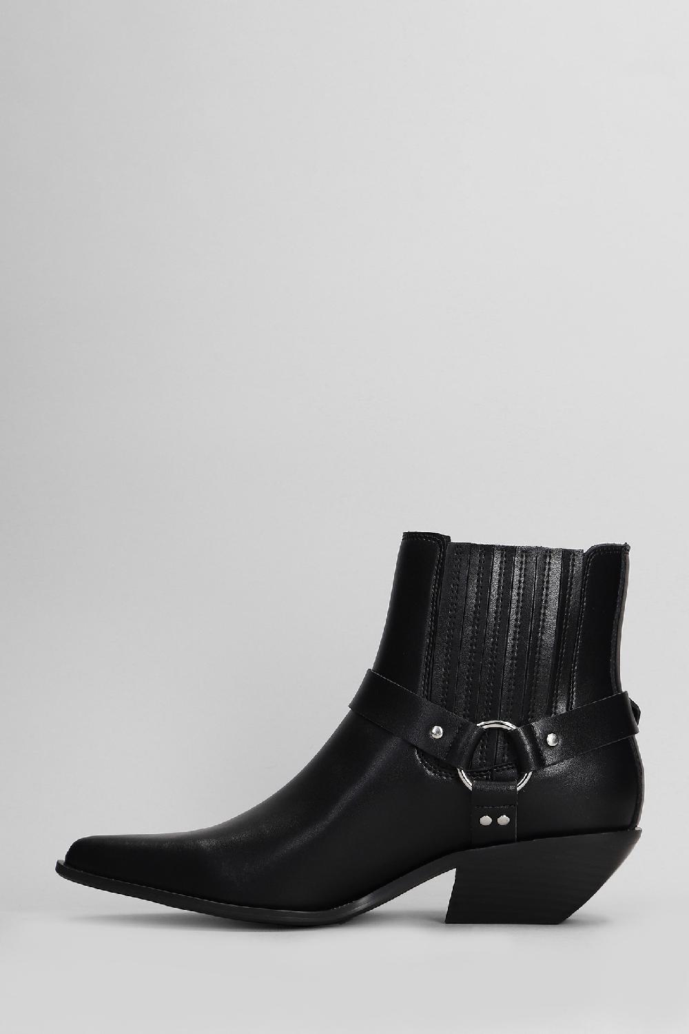 Deliberti Bibi Lou Tronchetti Texani In Pelle Nera Cod. 409356 - Deliberti The Luxury Shopping