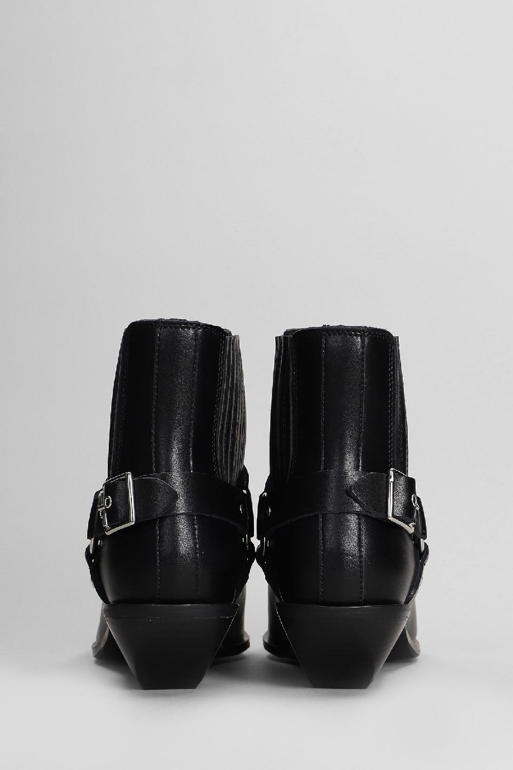 Deliberti Bibi Lou Tronchetti Texani In Pelle Nera Cod. 409356 - Deliberti The Luxury Shopping