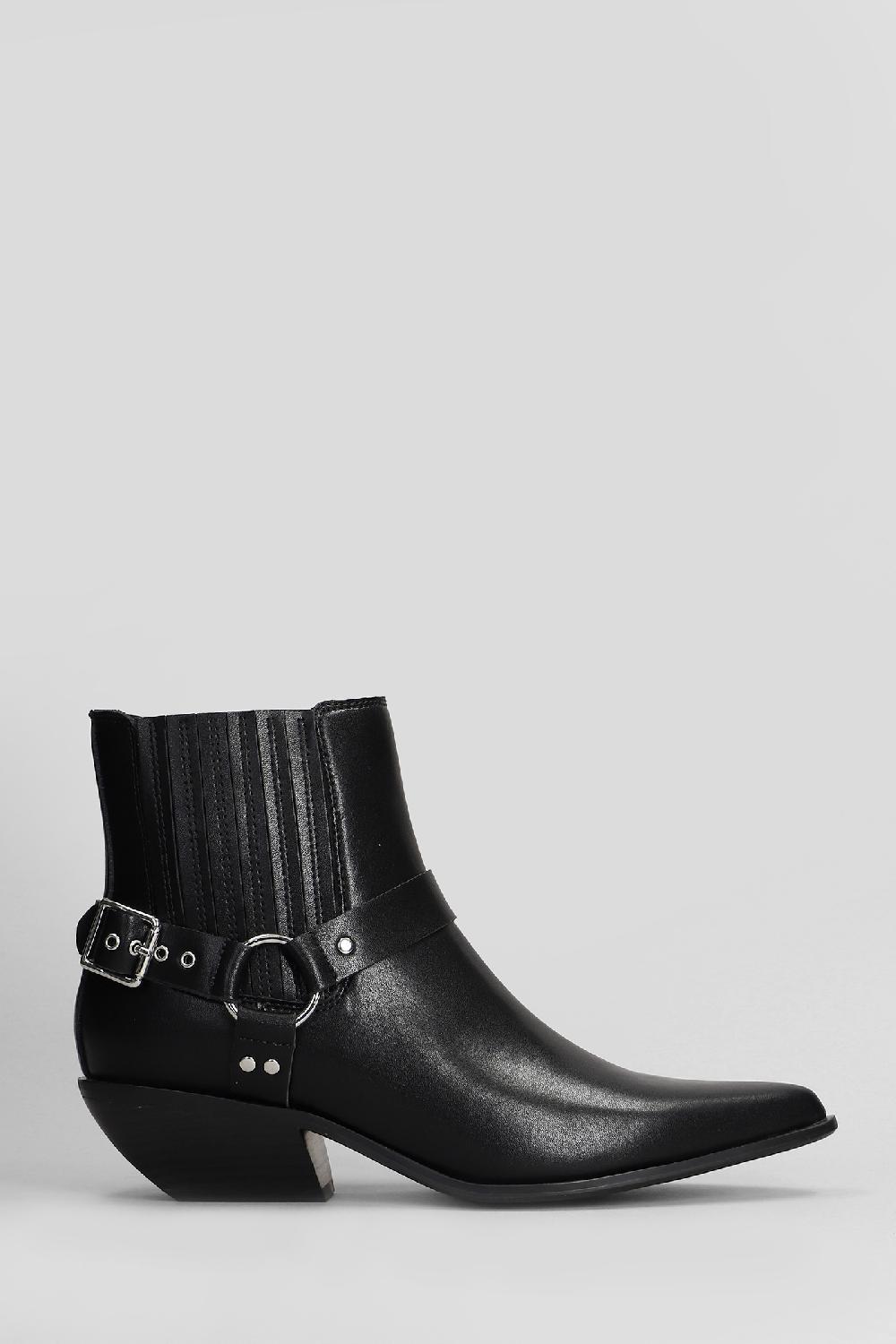 Deliberti Bibi Lou Tronchetti texani in pelle nera cod. 409356 - Deliberti The Luxury Shopping