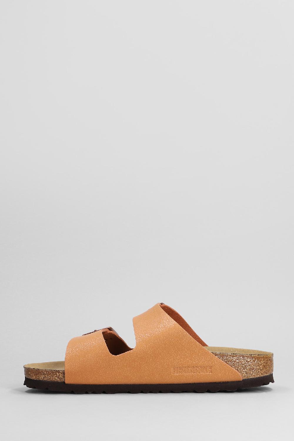 Deliberti Birkenstock Sandali Flats Arizona Earthy In Pelle Cuoio Naturale Cod. 402484 - Deliberti The Luxury Shopping
