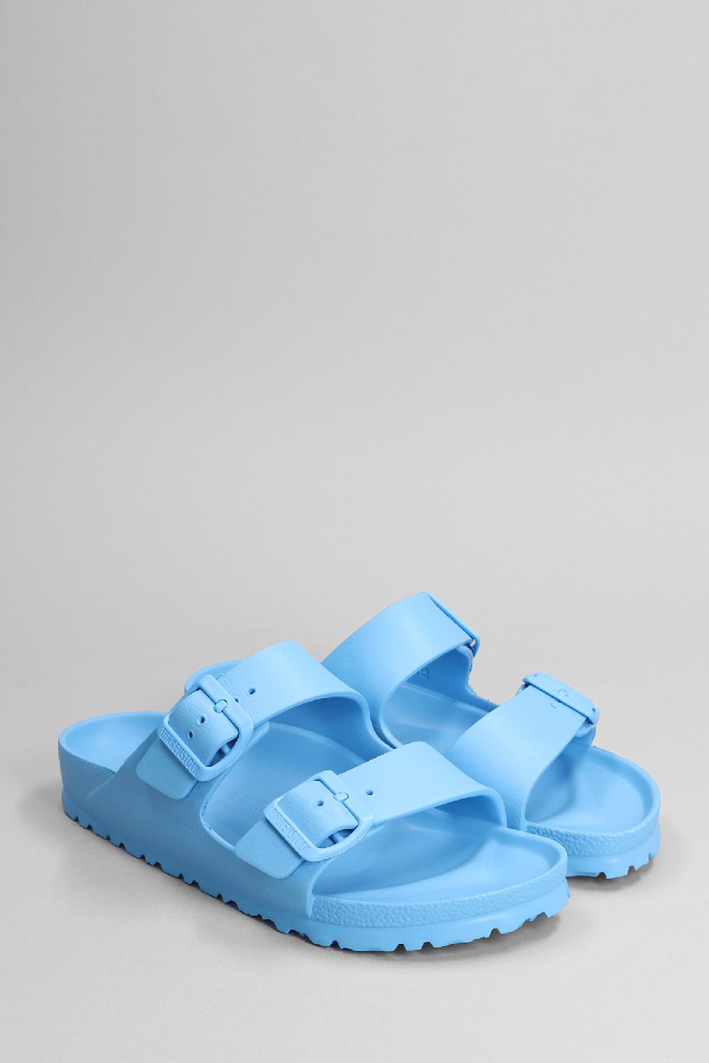 Deliberti Birkenstock Sandali Flats Arizona Eva In Gomma Celeste Cod. 370441 - Deliberti The Luxury Shopping