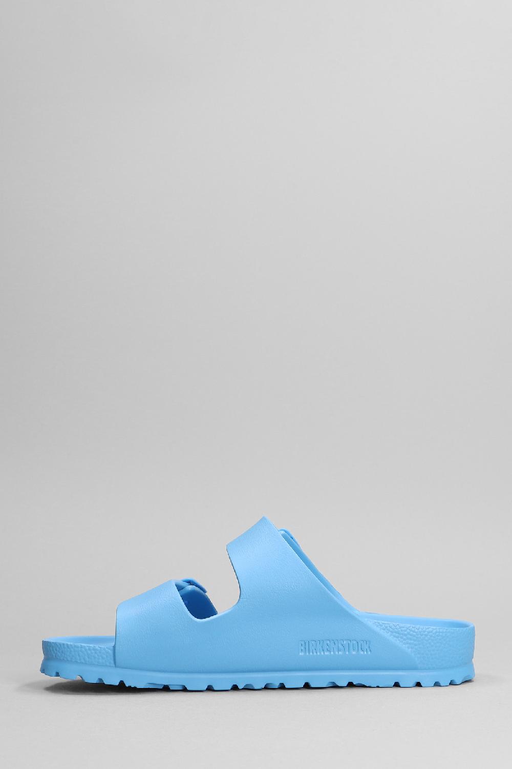 Deliberti Birkenstock Sandali Flats Arizona Eva In Gomma Celeste Cod. 370441 - Deliberti The Luxury Shopping