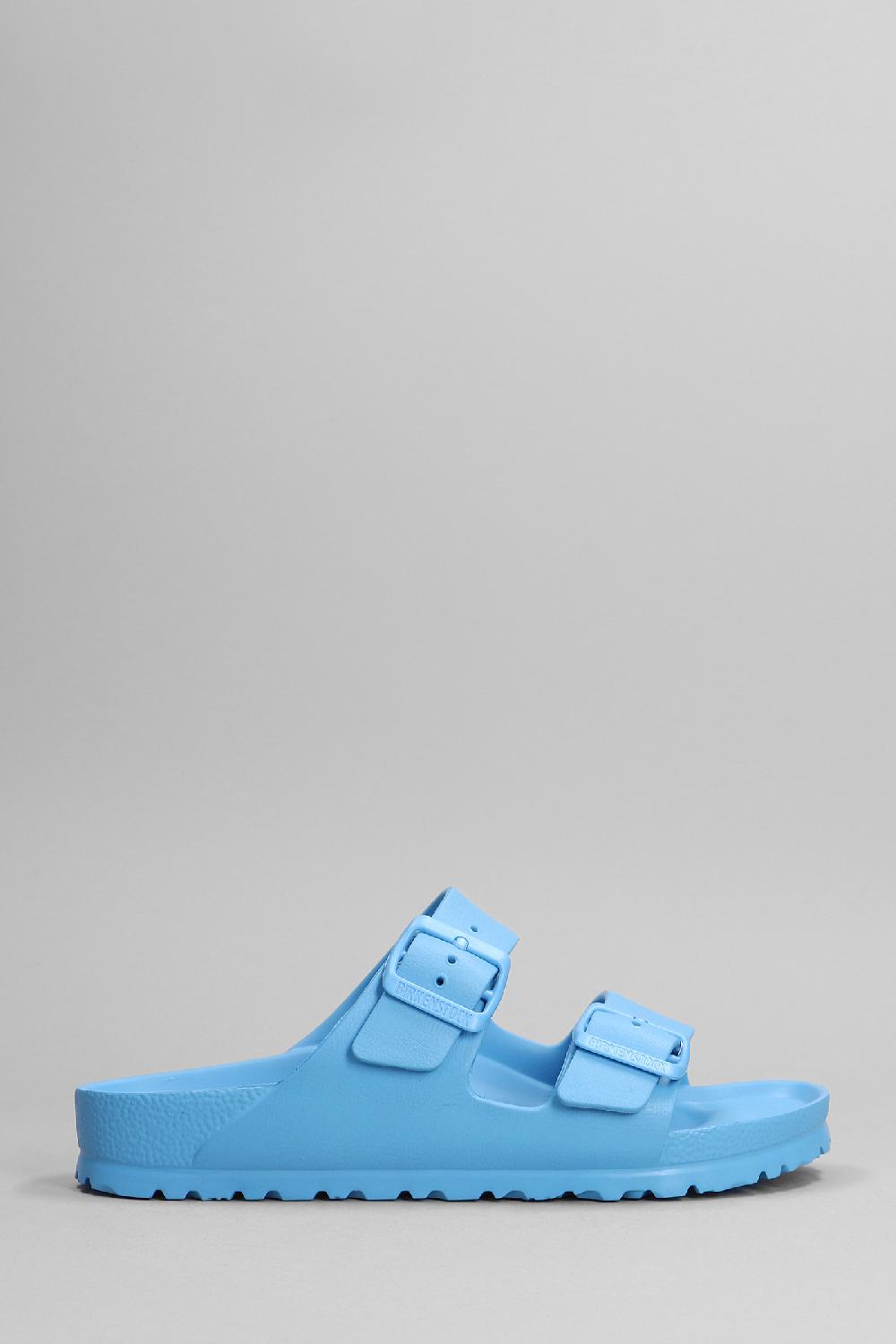 Deliberti Birkenstock Sandali flats arizona eva in gomma celeste cod. 370441 - Deliberti The Luxury Shopping