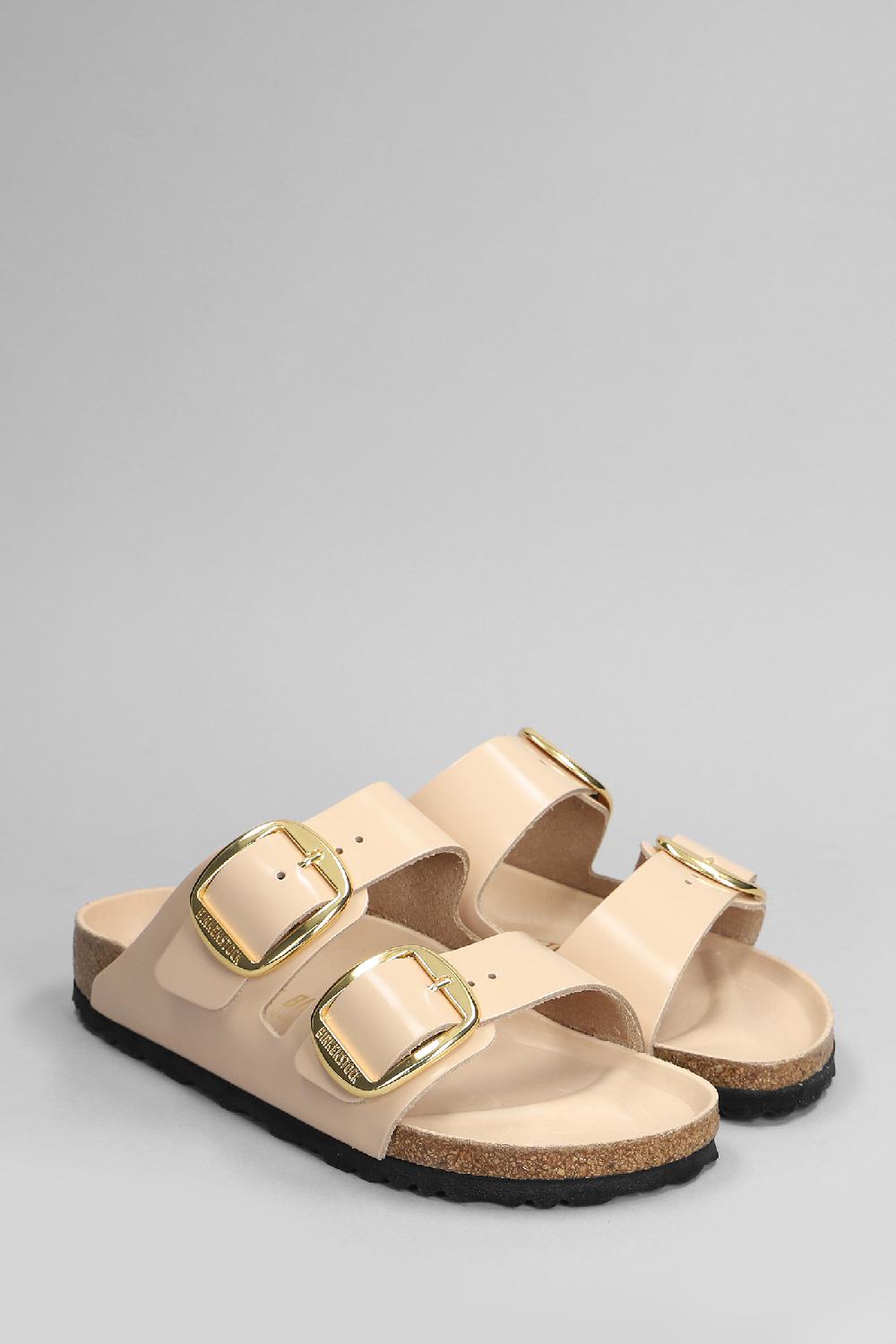 Deliberti Birkenstock Sandali Flats Arizona In Pelle Cipria Cod. 399288 - Deliberti The Luxury Shopping
