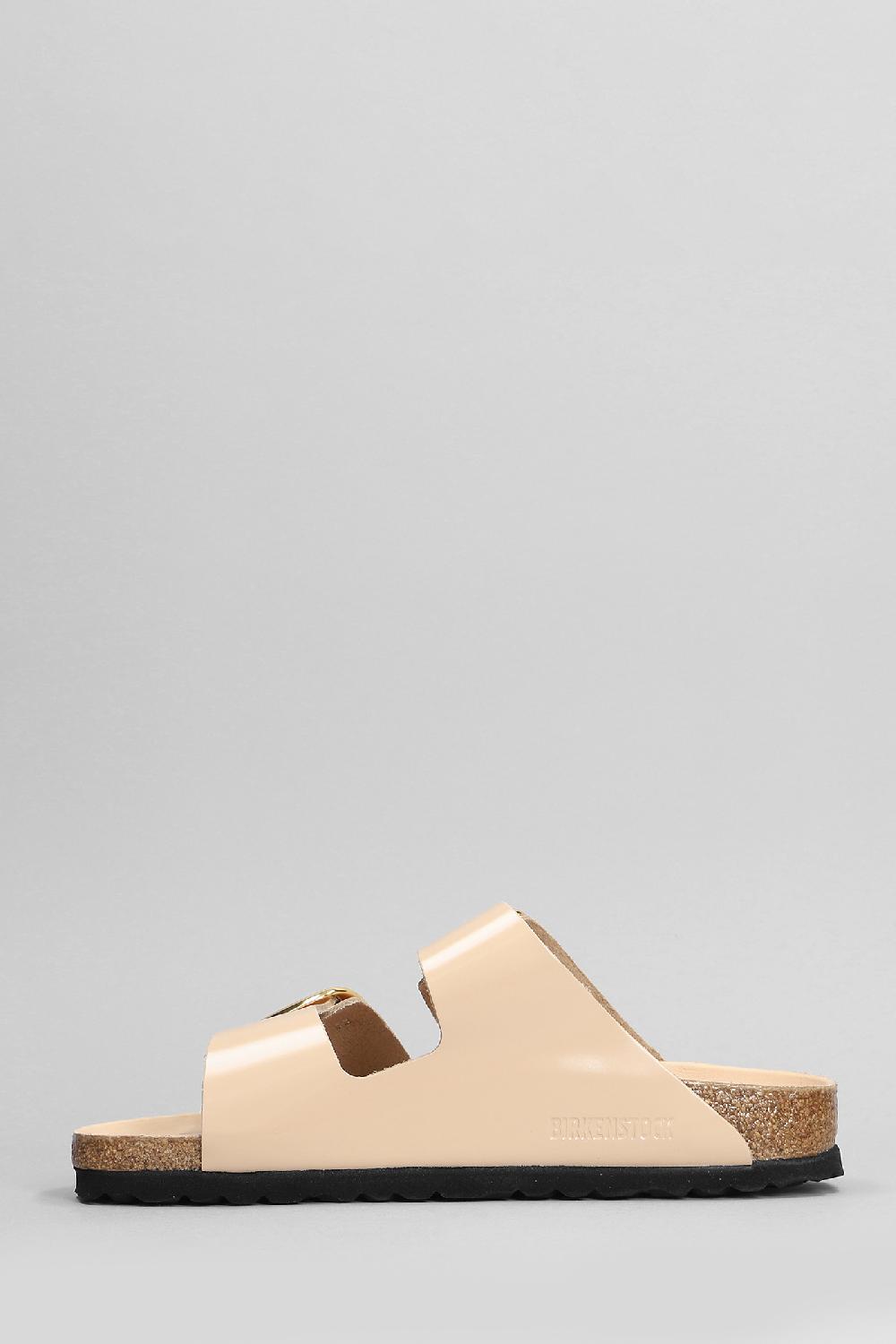Deliberti Birkenstock Sandali Flats Arizona In Pelle Cipria Cod. 399288 - Deliberti The Luxury Shopping