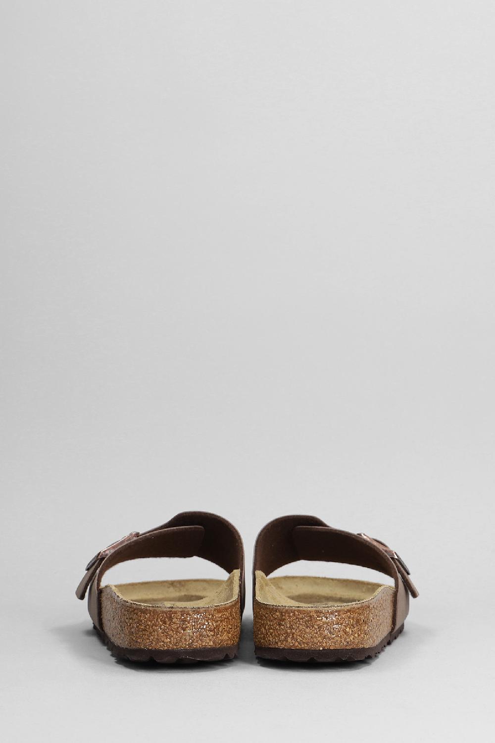 Deliberti Birkenstock Sandali Flats Catalina In Similpelle Marrone Cod. 400956 - Deliberti The Luxury Shopping