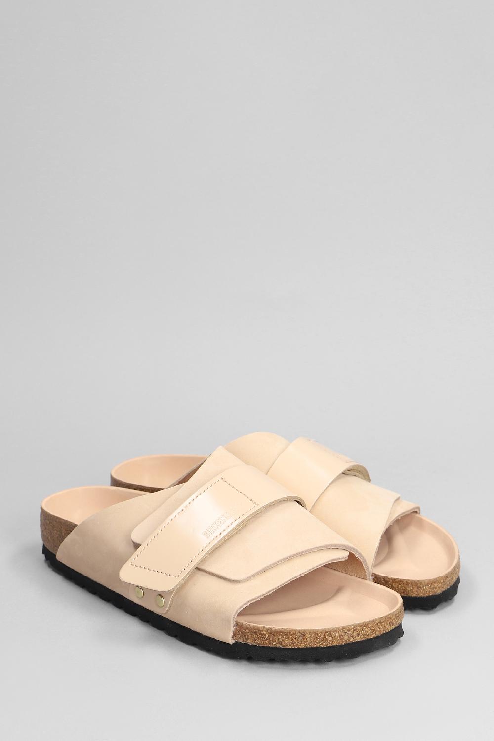 Deliberti Birkenstock Sandali Flats Kyoto In Camoscio Rosa Cod. 401639 - Deliberti The Luxury Shopping