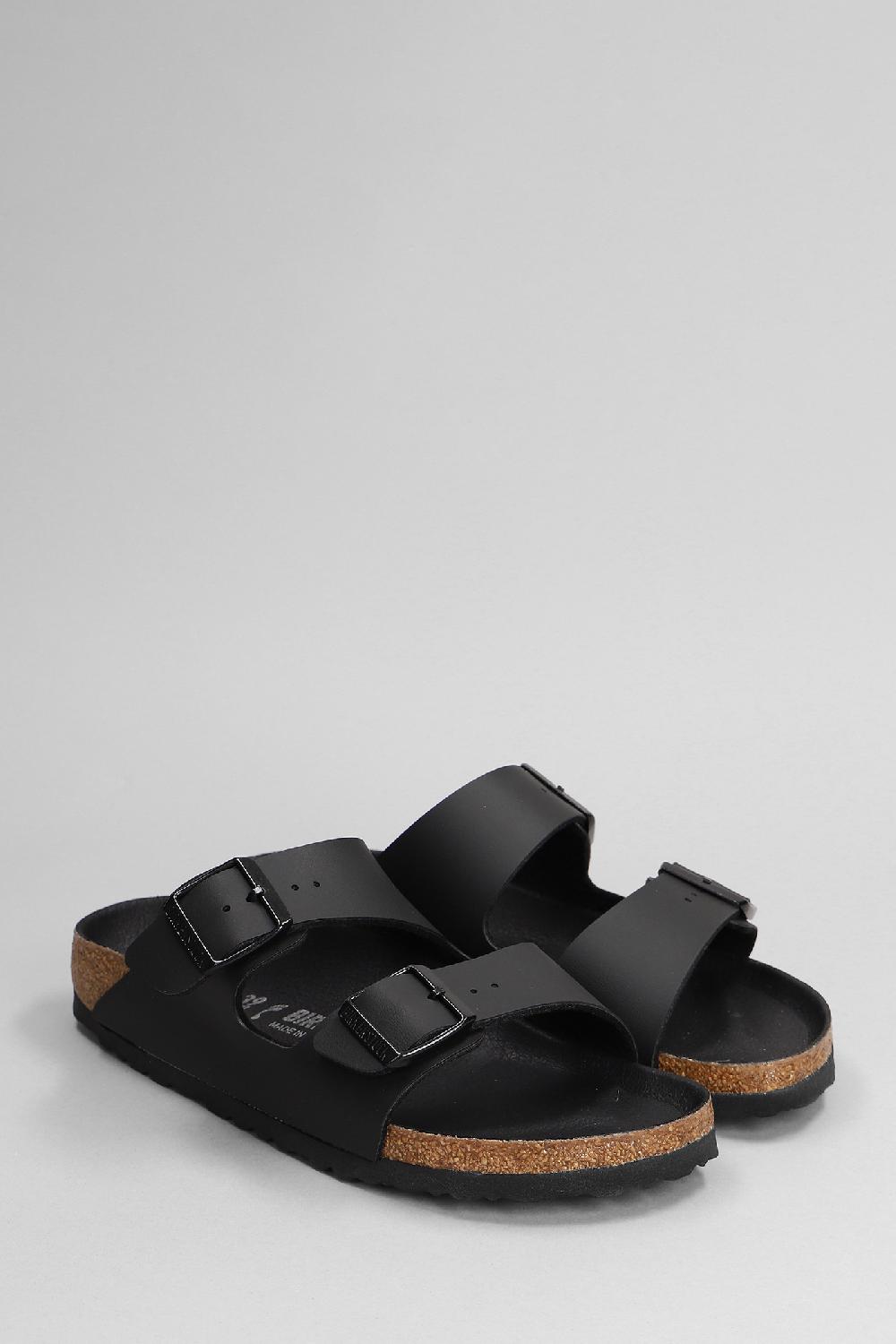 Deliberti Birkenstock Slipper-mule Arizona In Pelle Nera Cod. 378846 - Deliberti The Luxury Shopping