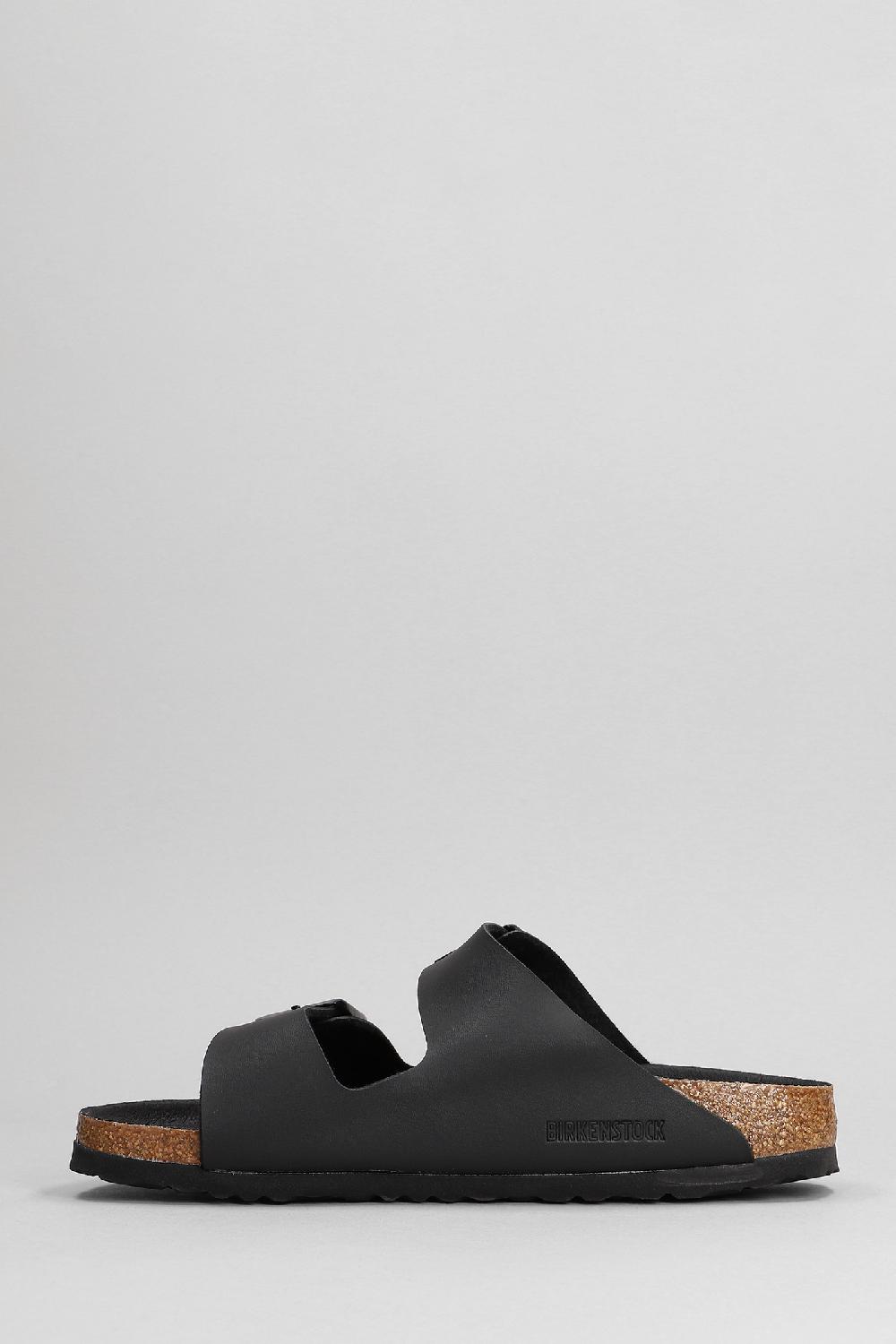 Deliberti Birkenstock Slipper-mule Arizona In Pelle Nera Cod. 378846 - Deliberti The Luxury Shopping