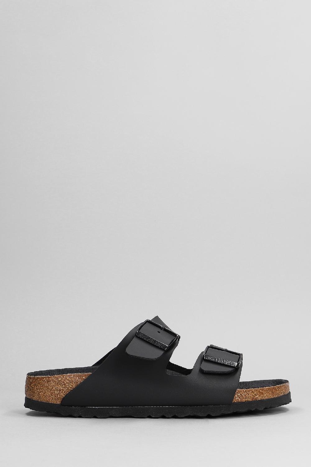 Deliberti Birkenstock Slipper-mule arizona in pelle nera cod. 378846 - Deliberti The Luxury Shopping