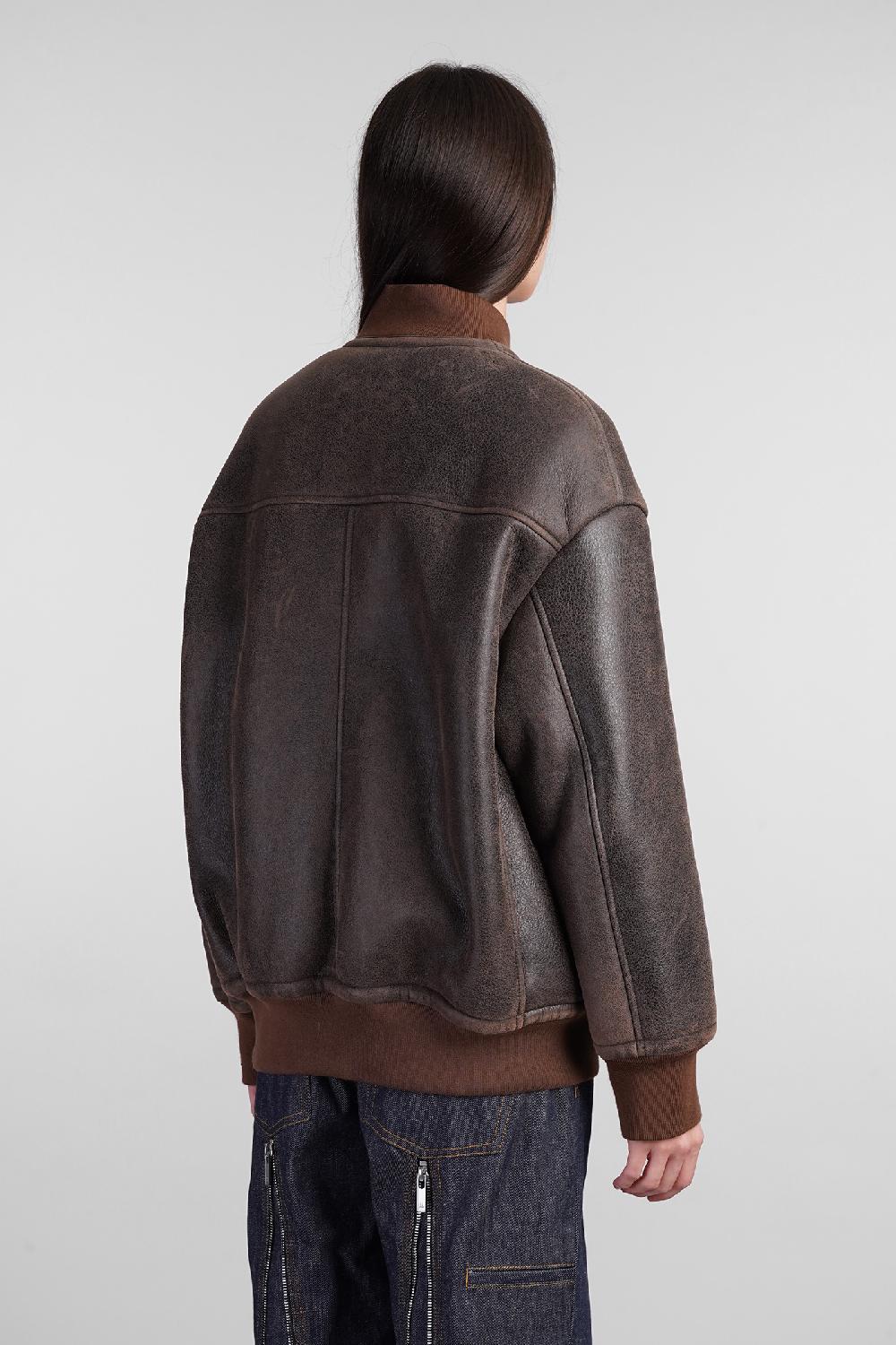 Deliberti Blancha Bomber In Pelle Marrone Cod. 407906 - Deliberti The Luxury Shopping