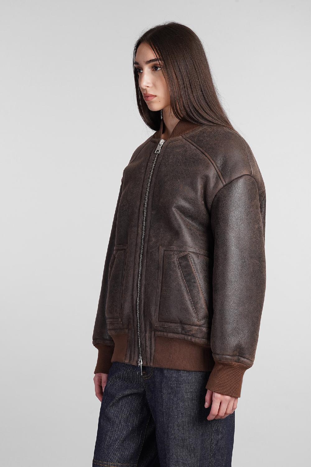 Deliberti Blancha Bomber In Pelle Marrone Cod. 407906 - Deliberti The Luxury Shopping