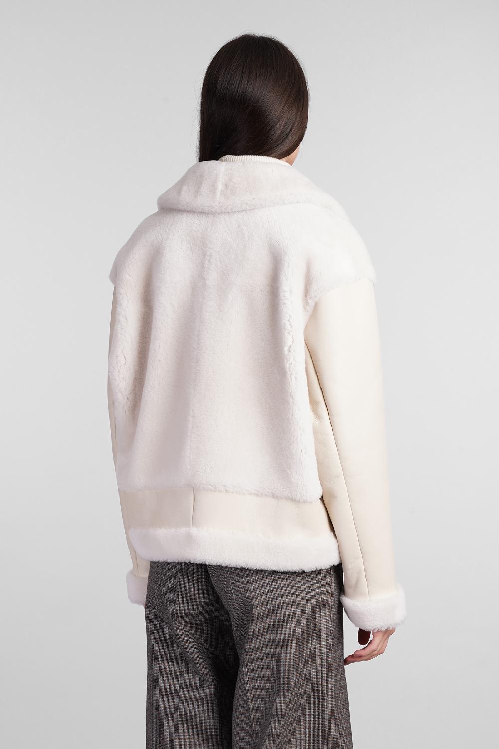 Deliberti Blancha Montone In Pelle Bianca Cod. 407907 - Deliberti The Luxury Shopping