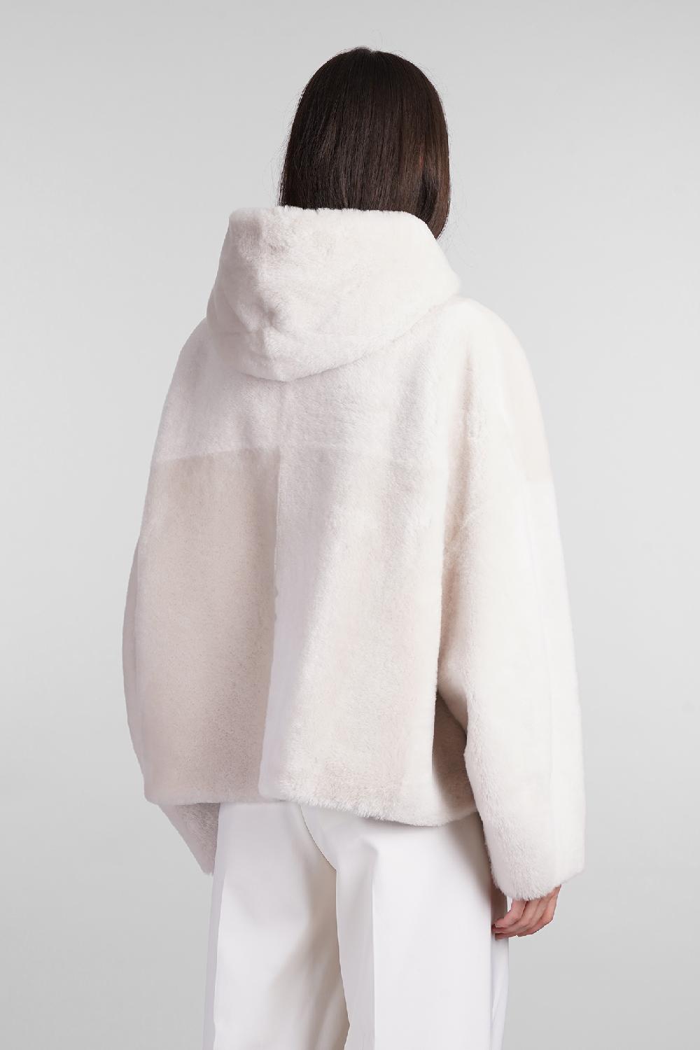 Deliberti Blancha Pelliccia In Pelle Bianca Cod. 407905 - Deliberti The Luxury Shopping