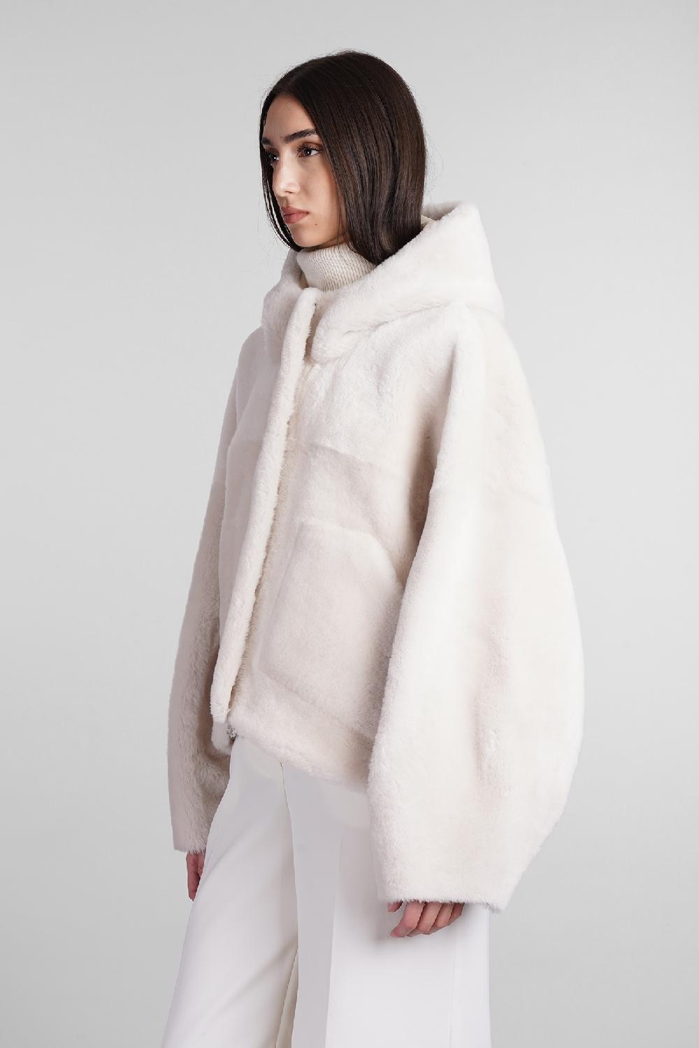 Deliberti Blancha Pelliccia In Pelle Bianca Cod. 407905 - Deliberti The Luxury Shopping